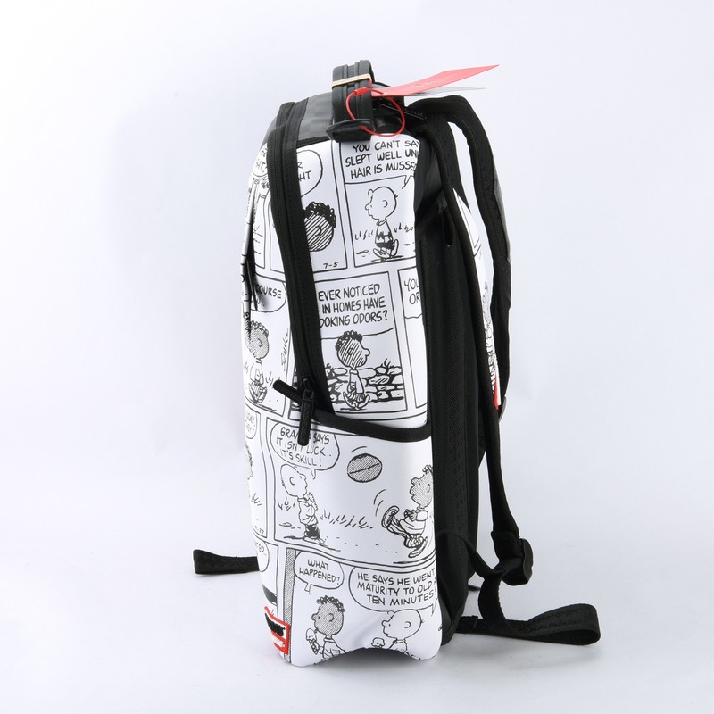 Sprayground Peanuts Franklin Sharks In Comics Backpack Snoopy Zippered Plaid gallery