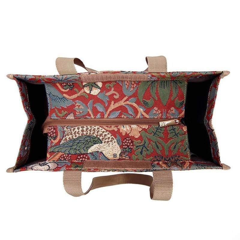 William Morris Strawberry Thief Red Shopper Bag gallery