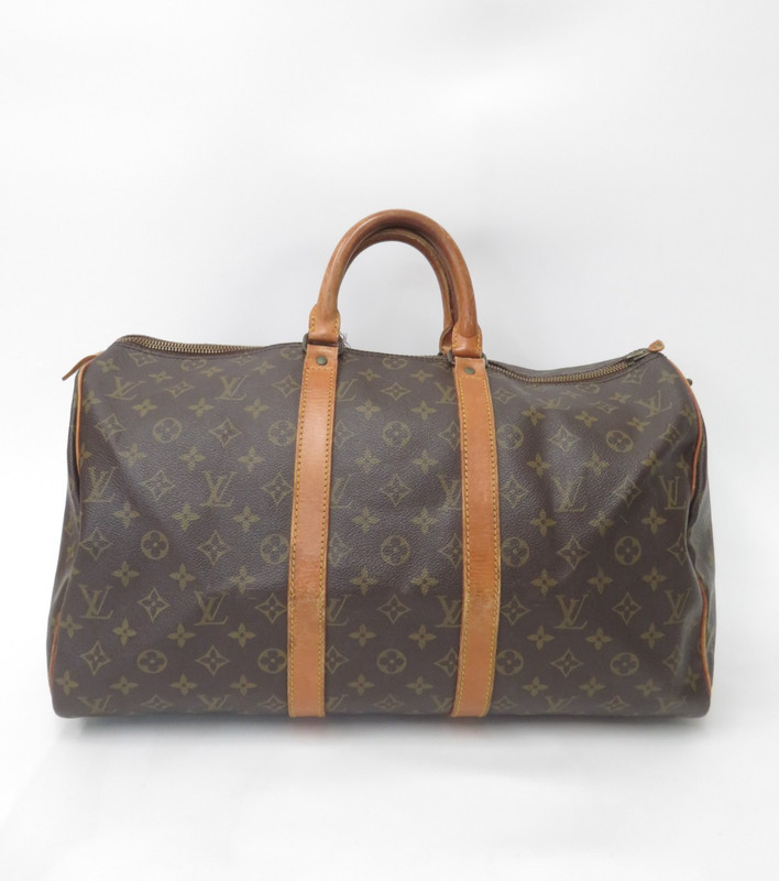 Authentic Louis Vuitton Monogram Duffle Boston Bag Keepall 45 F#53220