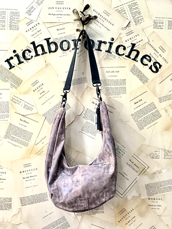 Free People We The Free Sparta Sling Bag Crossbody Acid Rose Gray Metallic NWT gallery