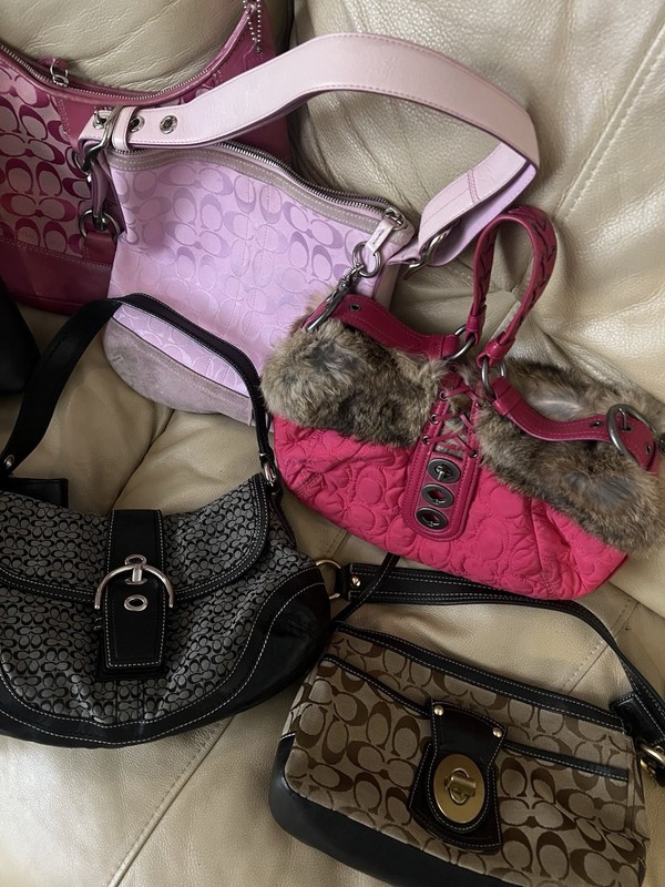 Coach Designer Assorted Bundle Lot (4) Purse Handbags Y2K Vtg Modern Authentic