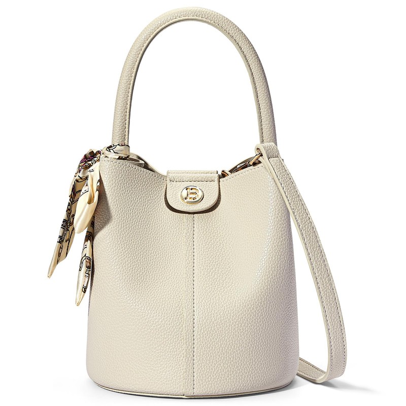 BOSTANTEN Small Crossbody Bags for Women Vegan Leather Mini Bucket Handbag Re…
