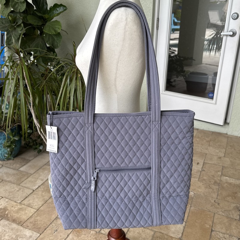 Vera Bradley large Vera carbon gray tote – NWT – $145