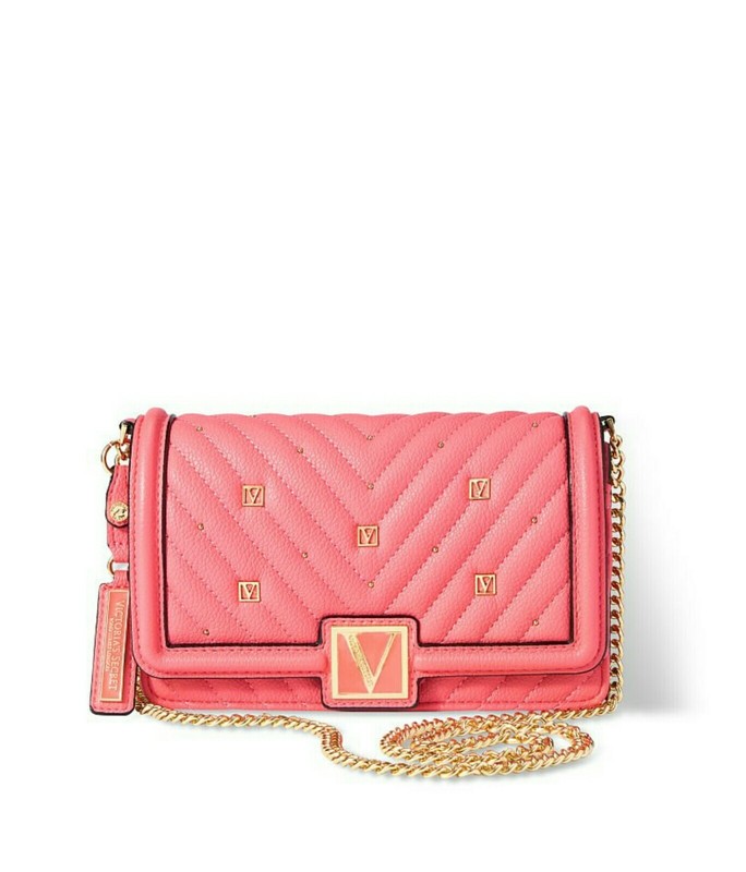 New! Victoria’s Secret The Victoria Mini Shoulder Bag Clutch Bag Organizer