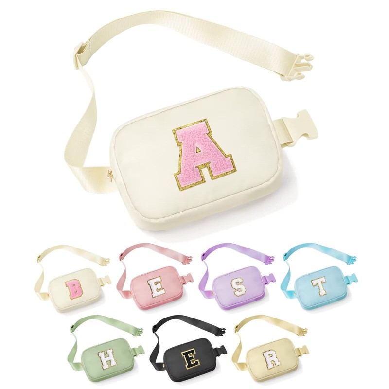 4 5 6 7 8 9 10 11 12 Year Old Girls Birthday Gifts Initial Fanny Pack Crossbo…