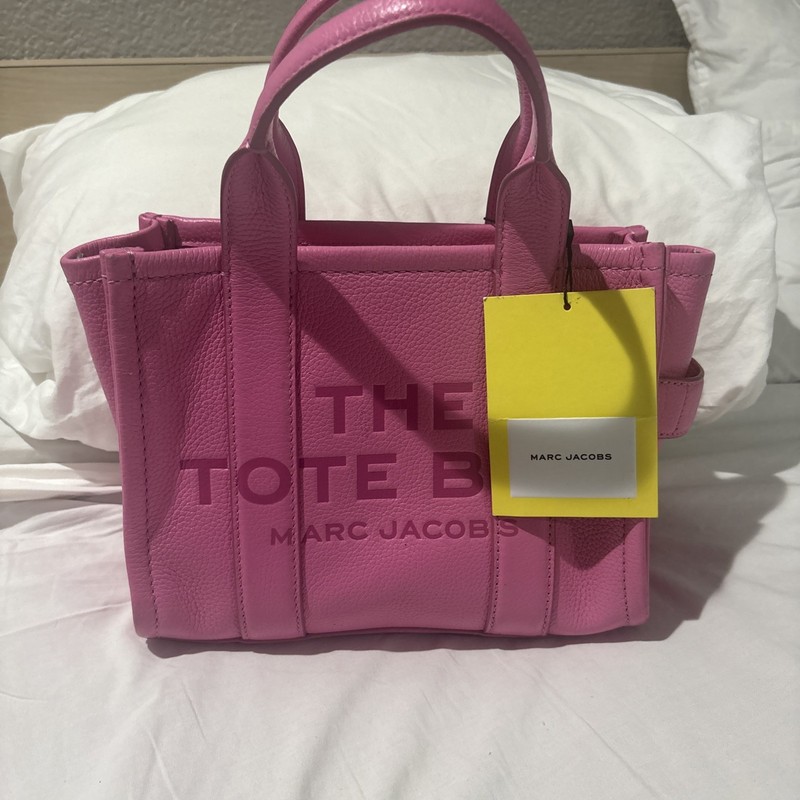 Marc Jacobs The Leather Small Tote Bag Petal Pink