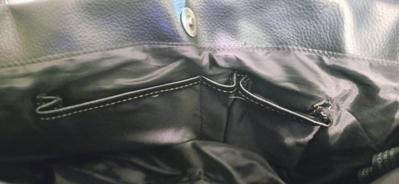 Unlisted Y2K Black Studded Moto Shoulder Bag Leather Multi Pocket Purse gallery