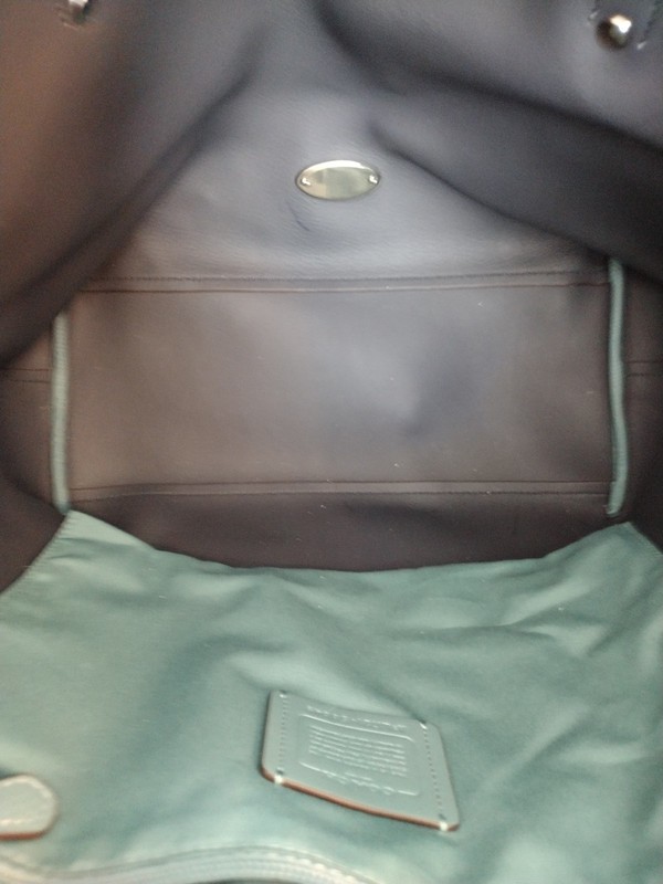 Coach Large Market Pebbled Leather Tote Shoulder Bag Cornflower Blue 58849 W Bag gallery