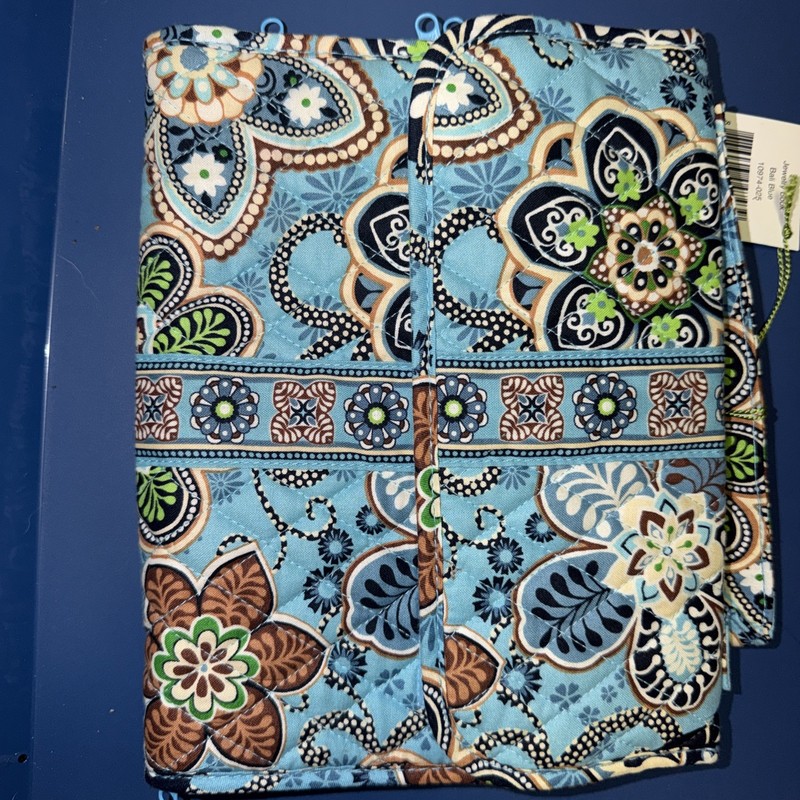 Vera Bradley Fold Up Makeup Hanging Travel Bag Pouch Organizer