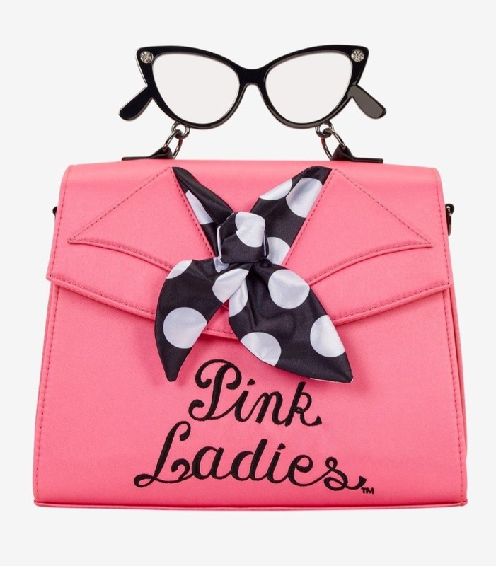 NWT Loungefly Grease Movie Pink Ladies Jacket Retro 80s Figural Crossbody Bag