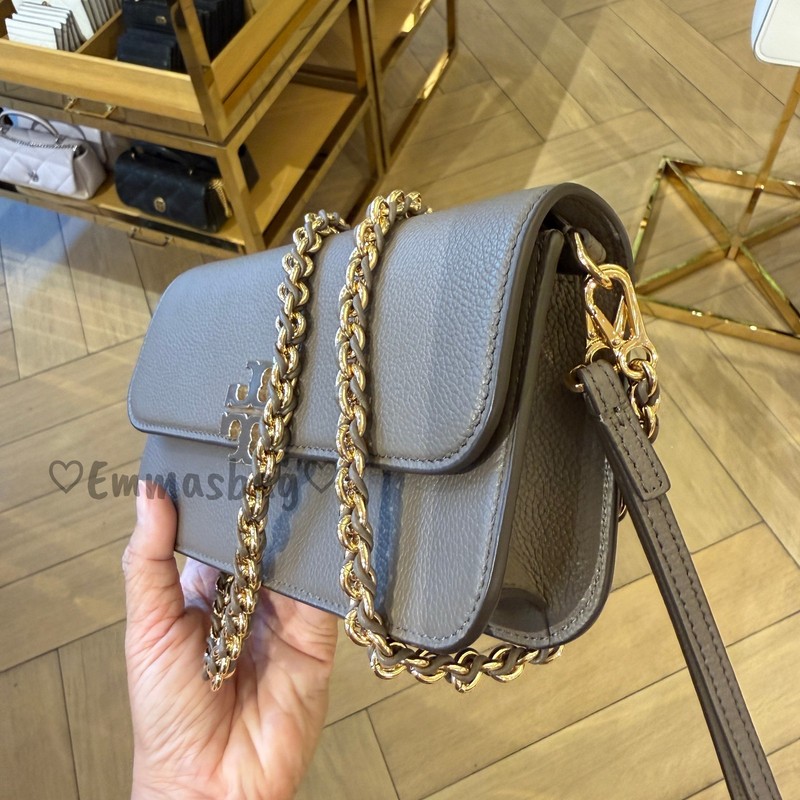Tory Burch Britten Chain Wallet Wristlet Crossbody 175806 $385 Wild Mushroom gallery