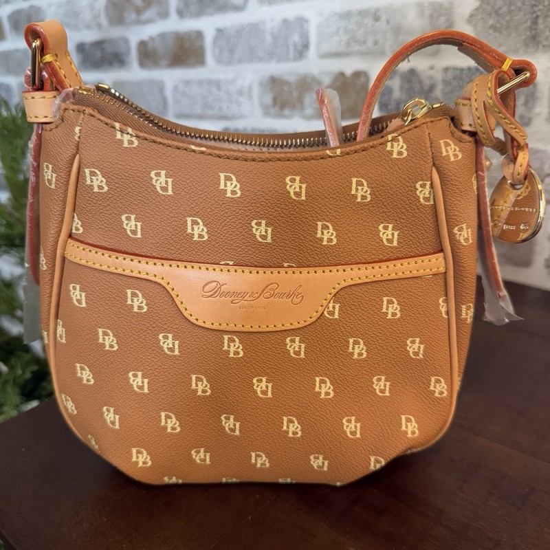 Dooney & Bourke GRETTA Signature CC MARGOT Mini Crossbody TAN BROWN
