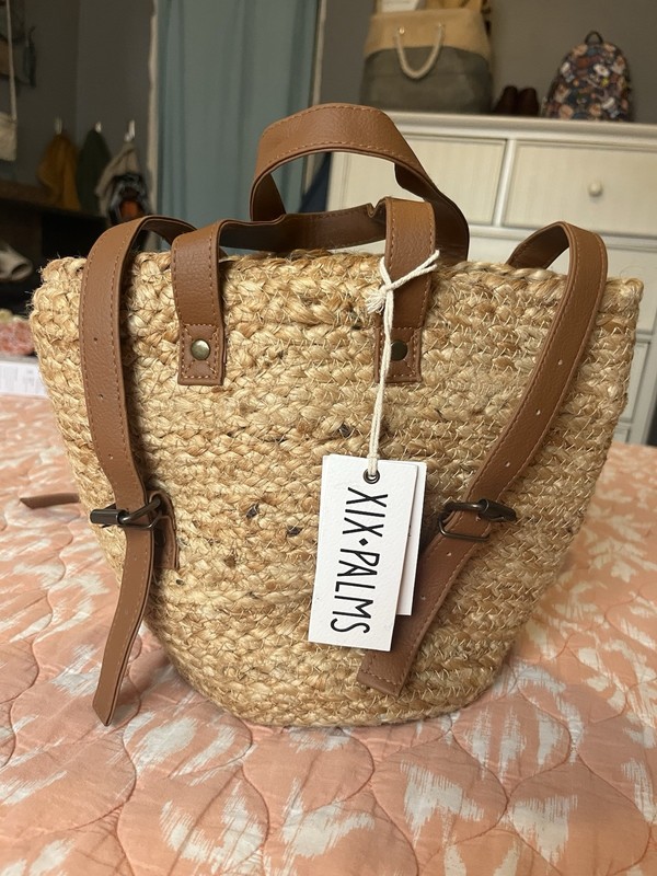 XIX PALMS Bag Backpack Shoulder Handbag Sisal Handmade Bohemian Hippie Beach