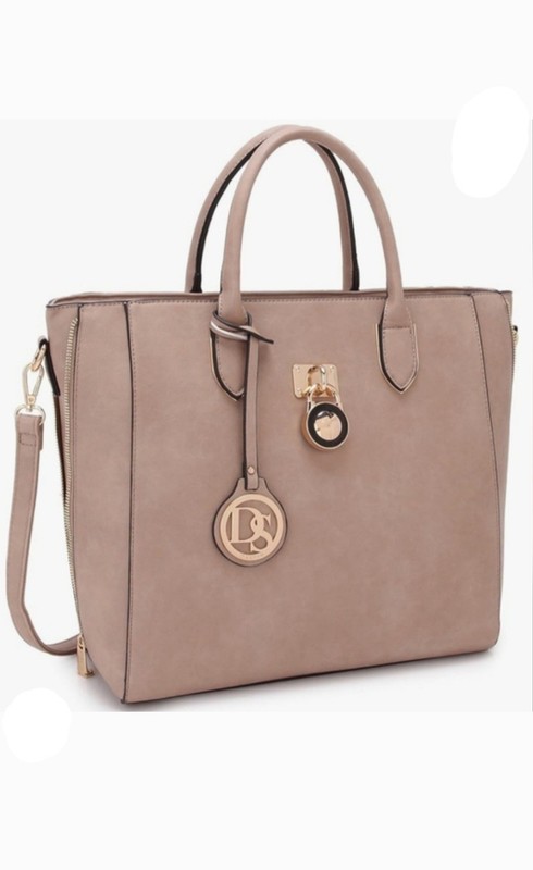 UNUSED Dasein Taupe Nude Beige Laptop Satchel Handbag Purse