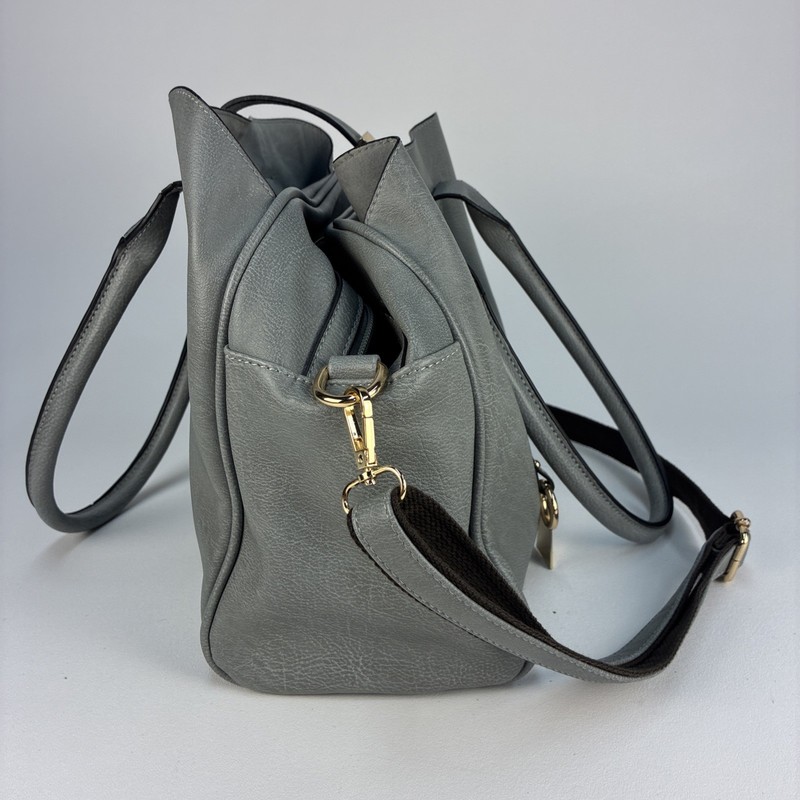 Mellow World Gray Jasmine Convertible Satchel NWOT gallery