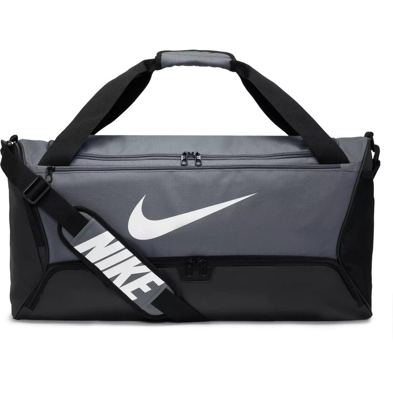 Nike Jordan Brasilia BA4831 BLACK GRAY Training Duffel GYM Bag SHOE POCKET NEW