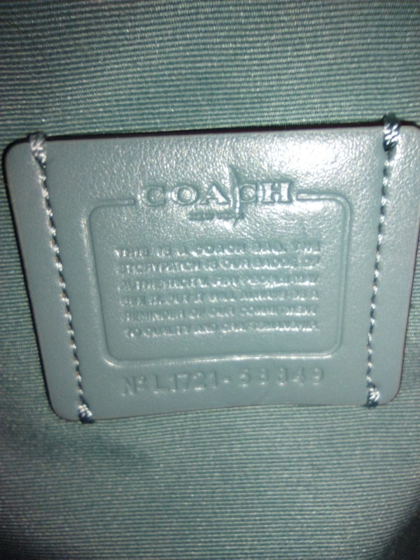 Coach Large Market Pebbled Leather Tote Shoulder Bag Cornflower Blue 58849 W Bag gallery
