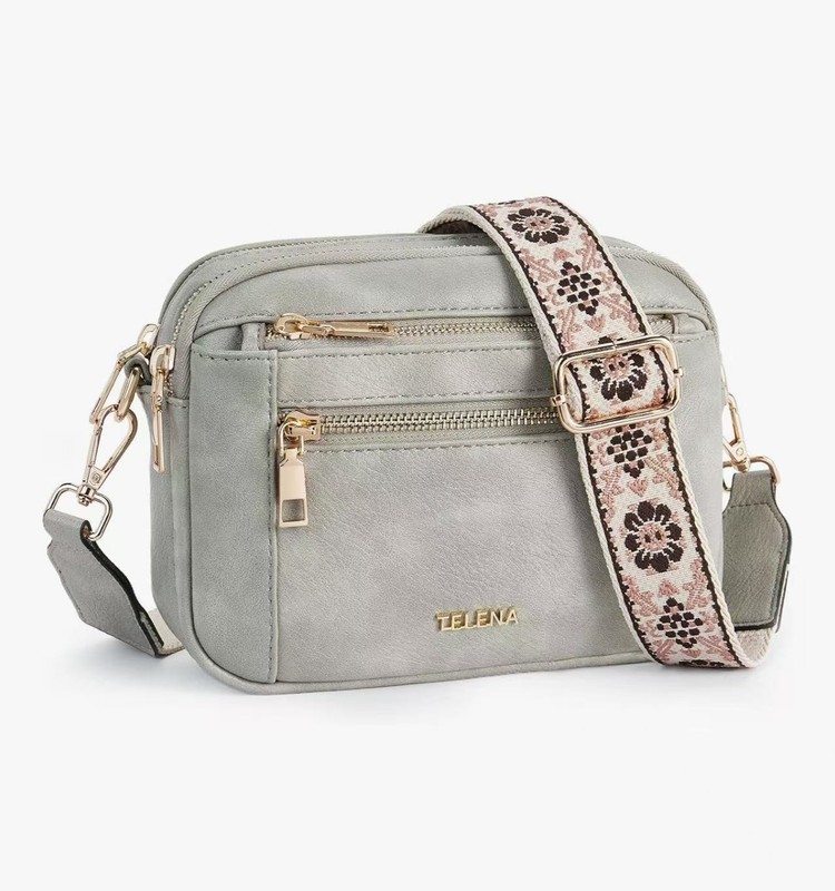 Telena Small Crossbody Bags For Women Vegan Leather Crossbody Purse With Adjusta