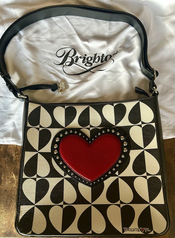 Brighton “ Look of Love” Tote Purse With Original Box And Storage Bag!
