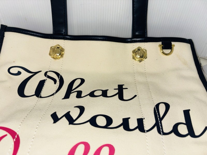 Draper James Vanderbilt "What Would Dolly Do?” Shoulder Bag RARE Used gallery