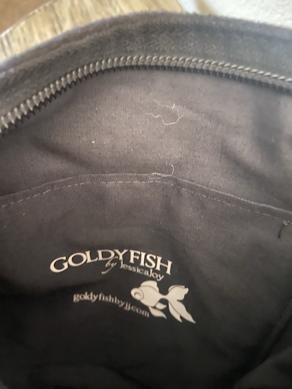 Goldyfish By Jessica Joy Cross Shoulder Handbag Vegan Fibers 9.5 X 10” gallery