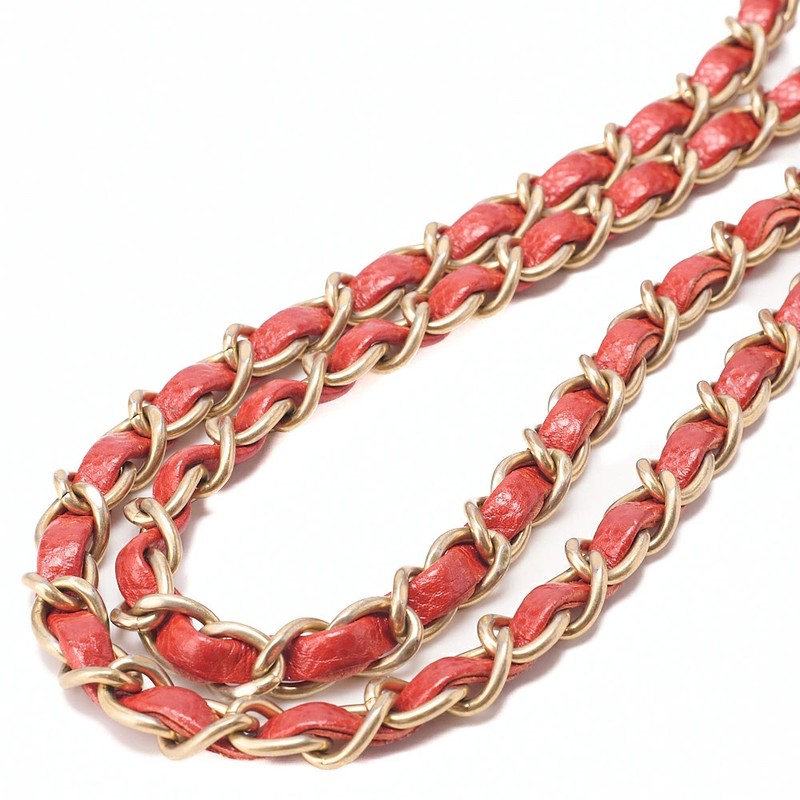 Chanel Chain Shoulder Bag Mini Matelasse 17cm Red r0_0614 gallery