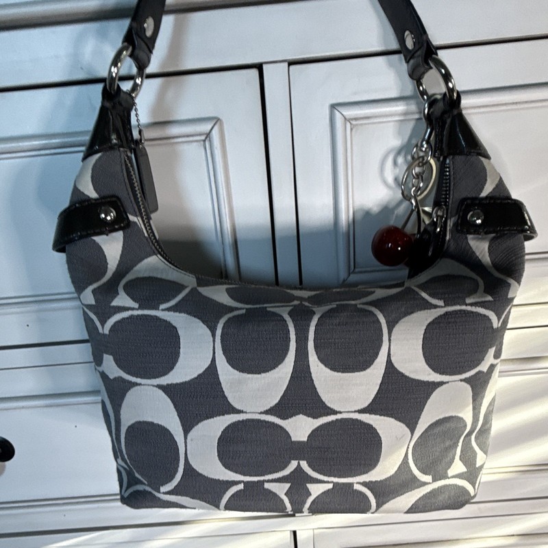 Coach Vintage Penelope Signature C Canvas Leather Hobo Shoulder Bag 13291 EUC gallery
