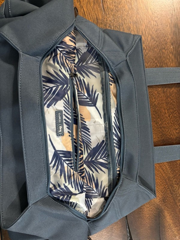 Lug Tempo Matte Luxe VL Tote Bag Purse Blue Moon Ice Pop NWOT gallery