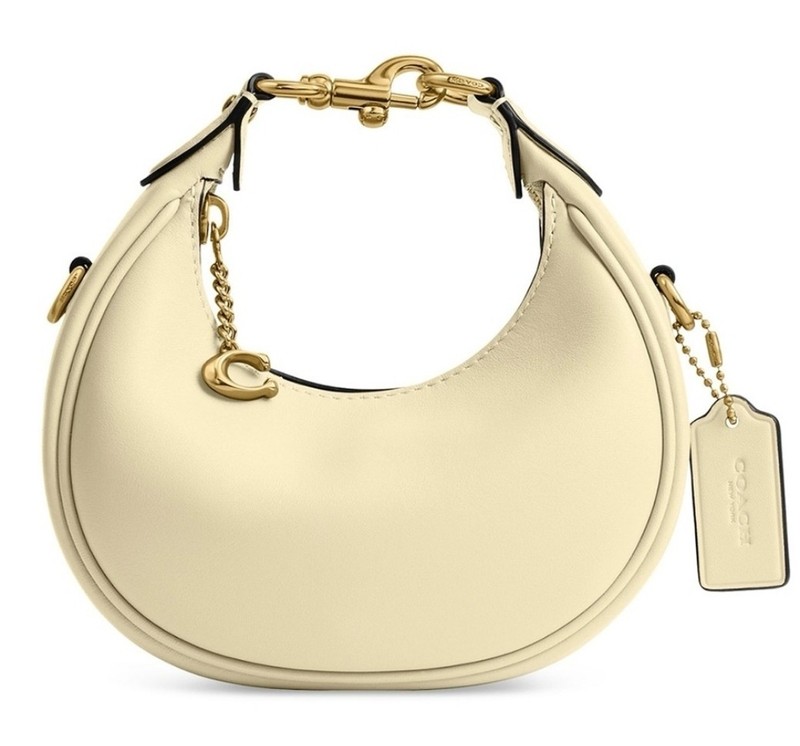 Nwt Coach Jonie Mini In Moonlight W/ Nwt Coach Solid C Keychain Charm Msrp $305