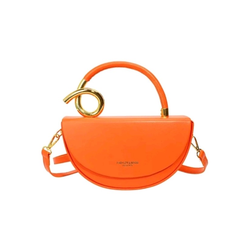 Women’s crossbody bags, Elegant designer PU leathe crossbady bags,Semicircular
