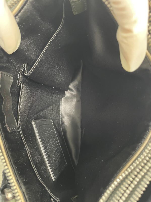 COACH Authentic Handbag The Mini Borough Bag In Leather Dark Green Color gallery
