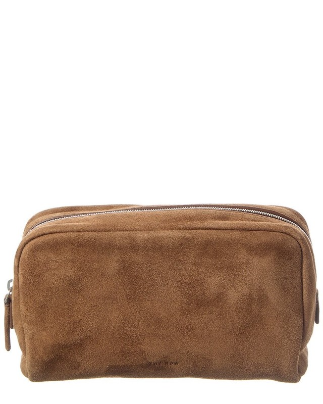 The Row Suede Clutch Women’s Brown