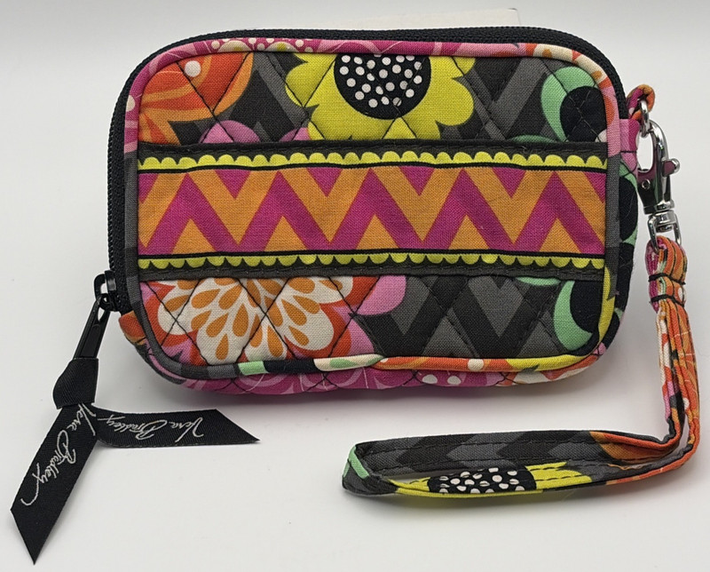 Vera Bradley Tech Case Coin Purse Wrislet, Retired Ziggy Zinnia pattern