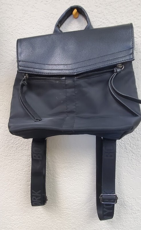 Botkier Trigger Mini Backpack Black Purse Bag New York Zippers Polyester