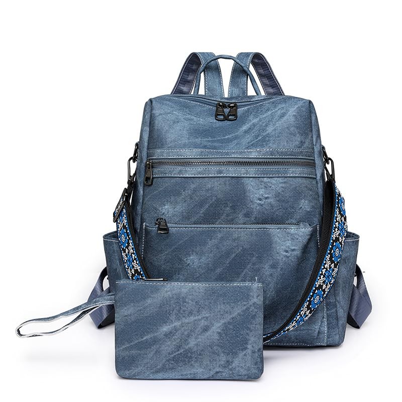 Women Backpack Waterproof Anti-Theft Lightweight PU Fashion Travel Multi…