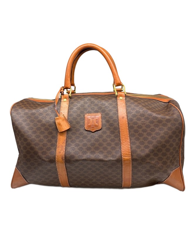 Celine Boston Bag M12 Brown #TFB8398