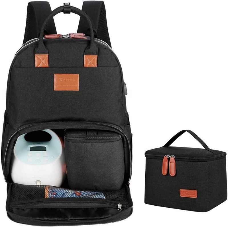 V-Coool Breast Pump Backpack Tote Laptop Pocket Most Breast Pumps + Cooler Bag