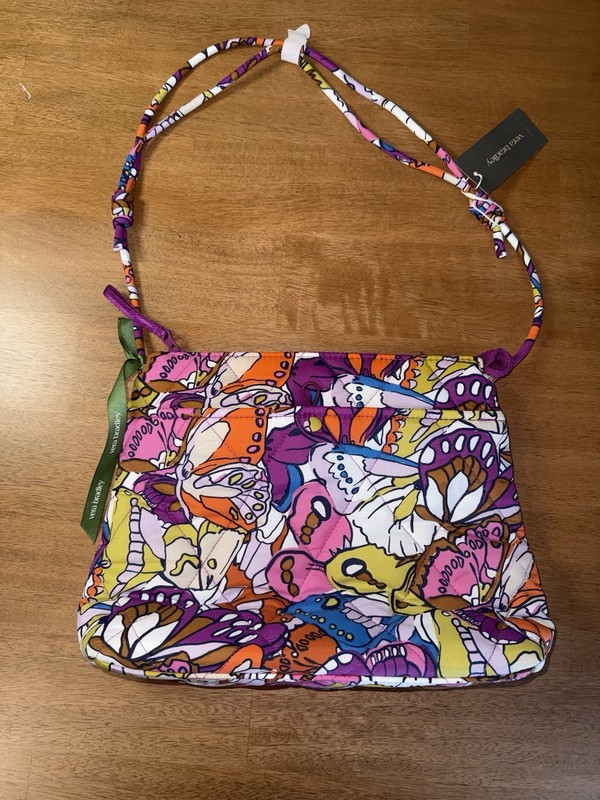 Vera Bradley FLUTTER Featherweight Original Hipster Cross Body Purse Bag NWT