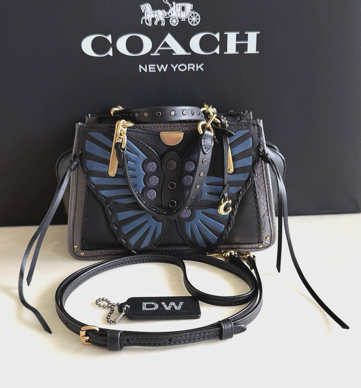 COACH DREAMER 21 WITH WHIPSTITCH BUTTERFLY APPLIQUÉ BLACK/MULTI 73714