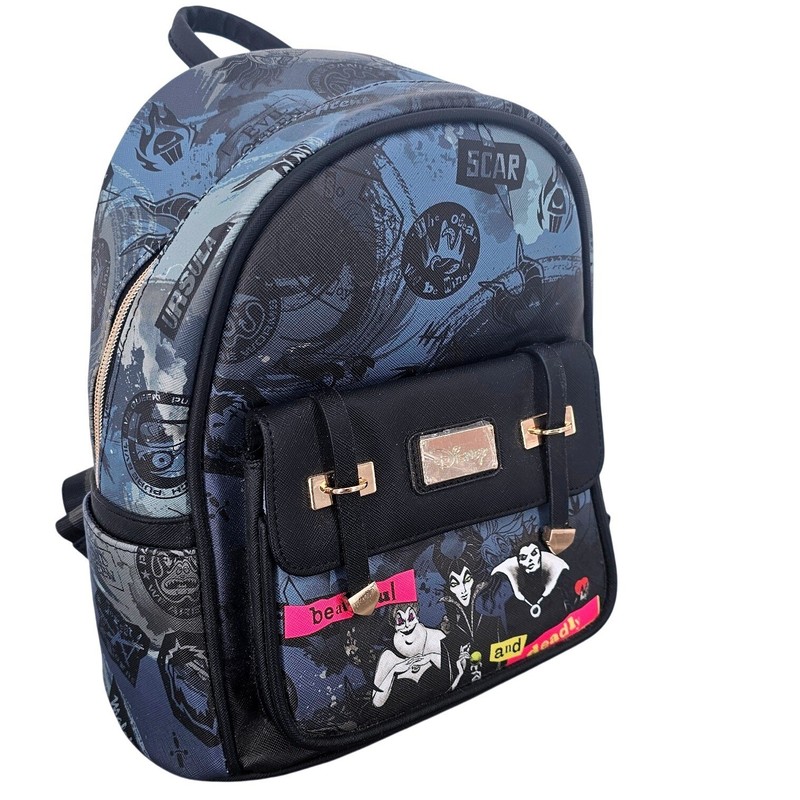 Disney Villains Mini Backpack Ursula Maleficent Evil Queen A21805 Blue Black NWT gallery