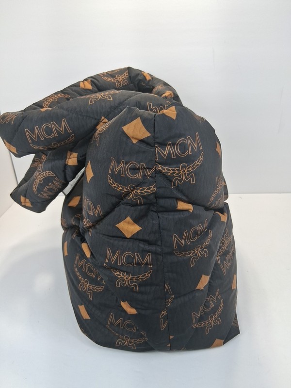 Mcm Black Munchen Monogram Padded Tote Bag. gallery
