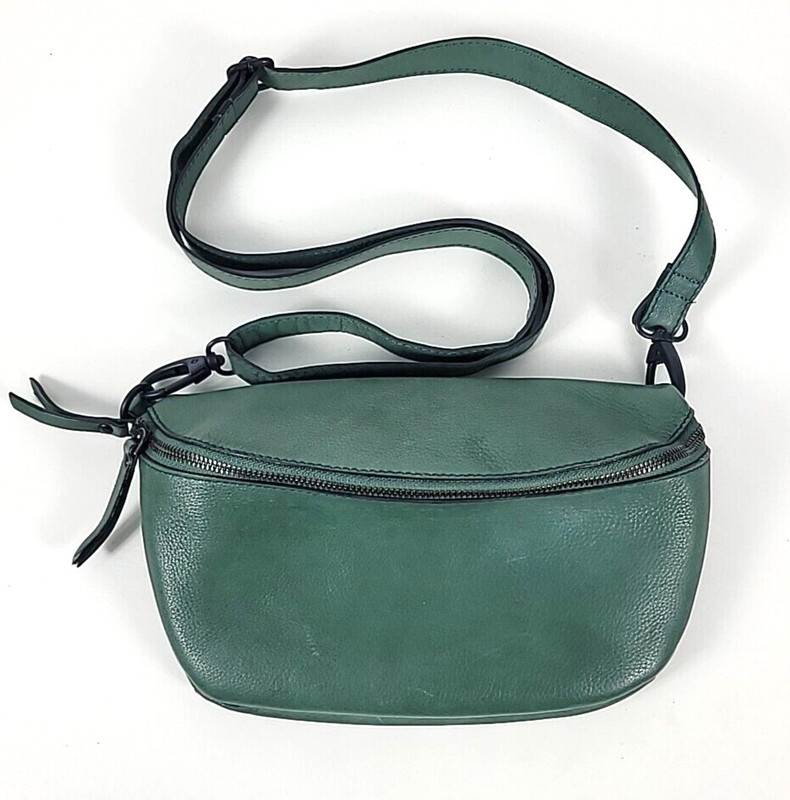 Milo Green Leather BUM Soft Grain Bag RFID Handbag