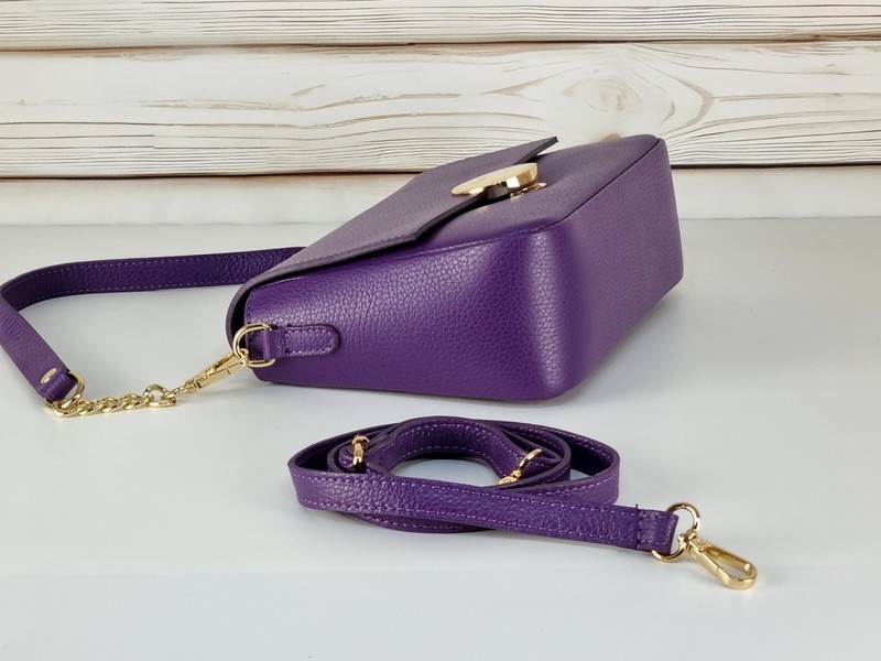 Elegant Elegant Leather Bag, Soft Leather Bag, Italian Handmade Le... gallery