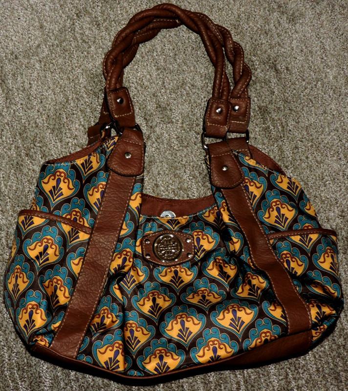 Unbranded Multicolor dbl handle snap close middle/side zip pockets/end pockets