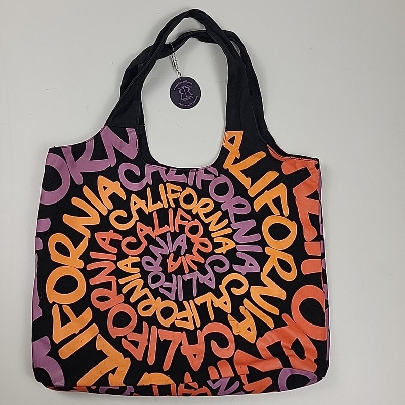 Robin Ruth California Art Large Shoulder Bag- 18″X18″ Zippered