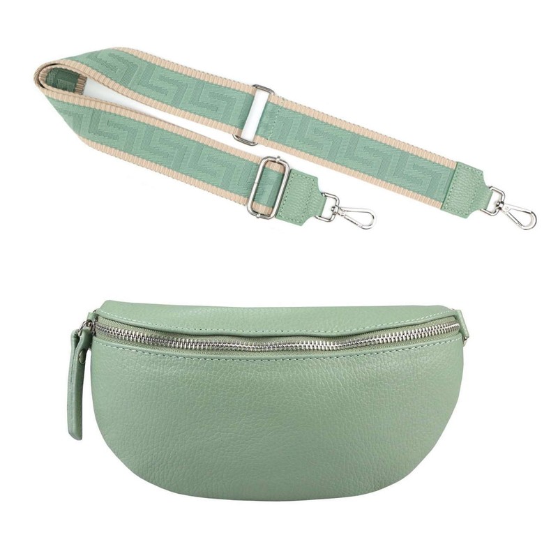 LADIES SET BELT BAG LEATHER shoulder strap HIP CHEST TUMMY CROSS OVER BODY BAG