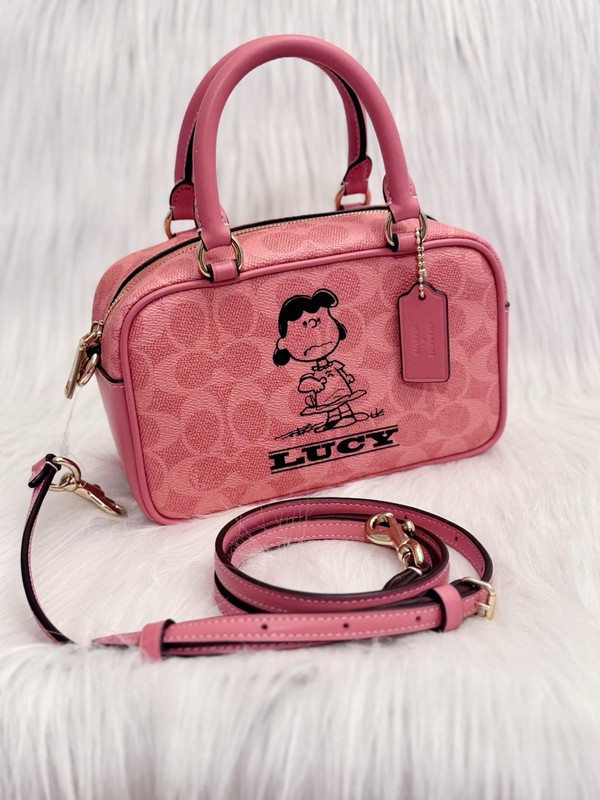 Coach X Peanuts Satchel Crossbody Bag In Signature Canvas With Lucy CBJ62 gallery
