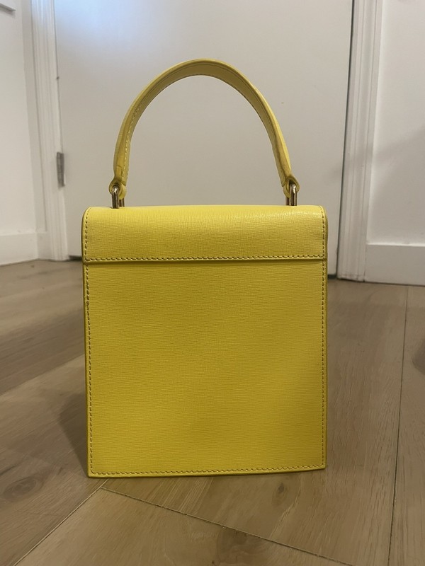 Neely & Chloe No. 19 The Mini Lady Bag Lemon Yellow Crossbody Top Handle gallery