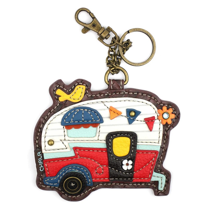 Chala Camper Key Fob / Coin Purse – Camping NWT