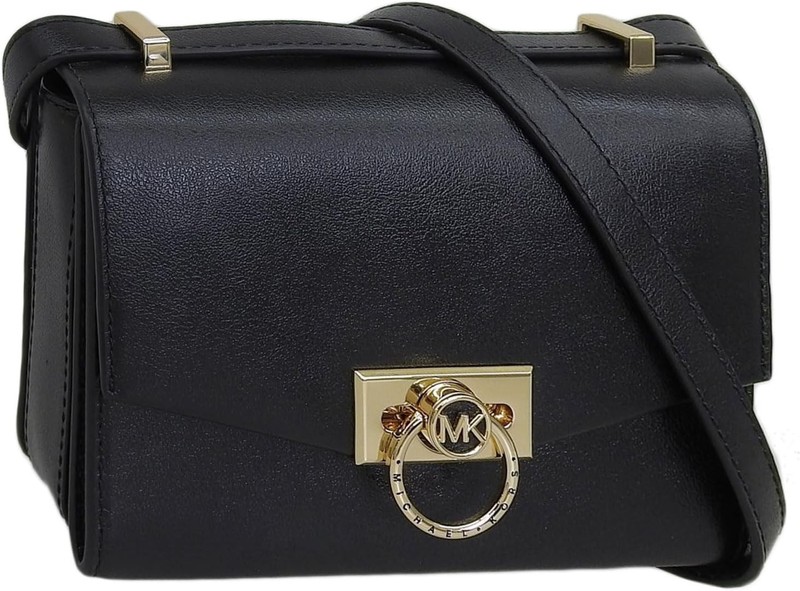 Michael Kors Hendrix Extra-Small Leather Crossbody Bag 32F0G1HC0L 001 Black